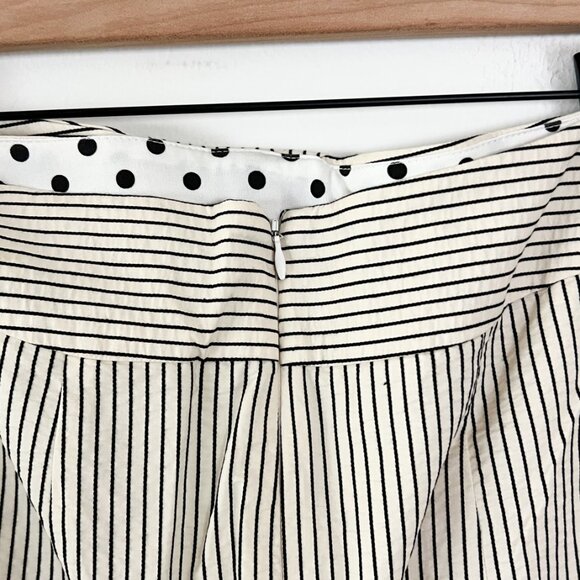 Eva Franco x Anthropologie Vintage Black White Pinstripe Pencil Skirt NWT. 6 - Picture 5 of 8